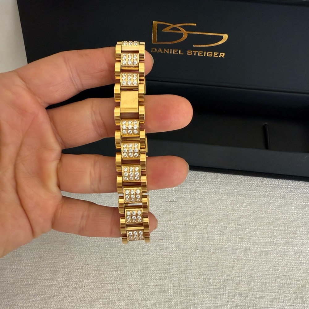 Daniel Steiger Marcos Stainless Steel Gold Finish Bracelet for Men